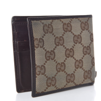 Gucci Monogram Web Bi-Fold Wallet Dark Brown 3 of 12