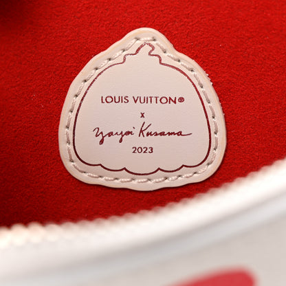 Louis Vuitton LV X YK Empreinte Infinity Dots Neverfull MM Pochette Rouge White 6 of 7