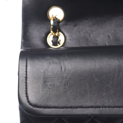 Chanel Lambskin Quilted Medium Double Flap Black 11 of 15