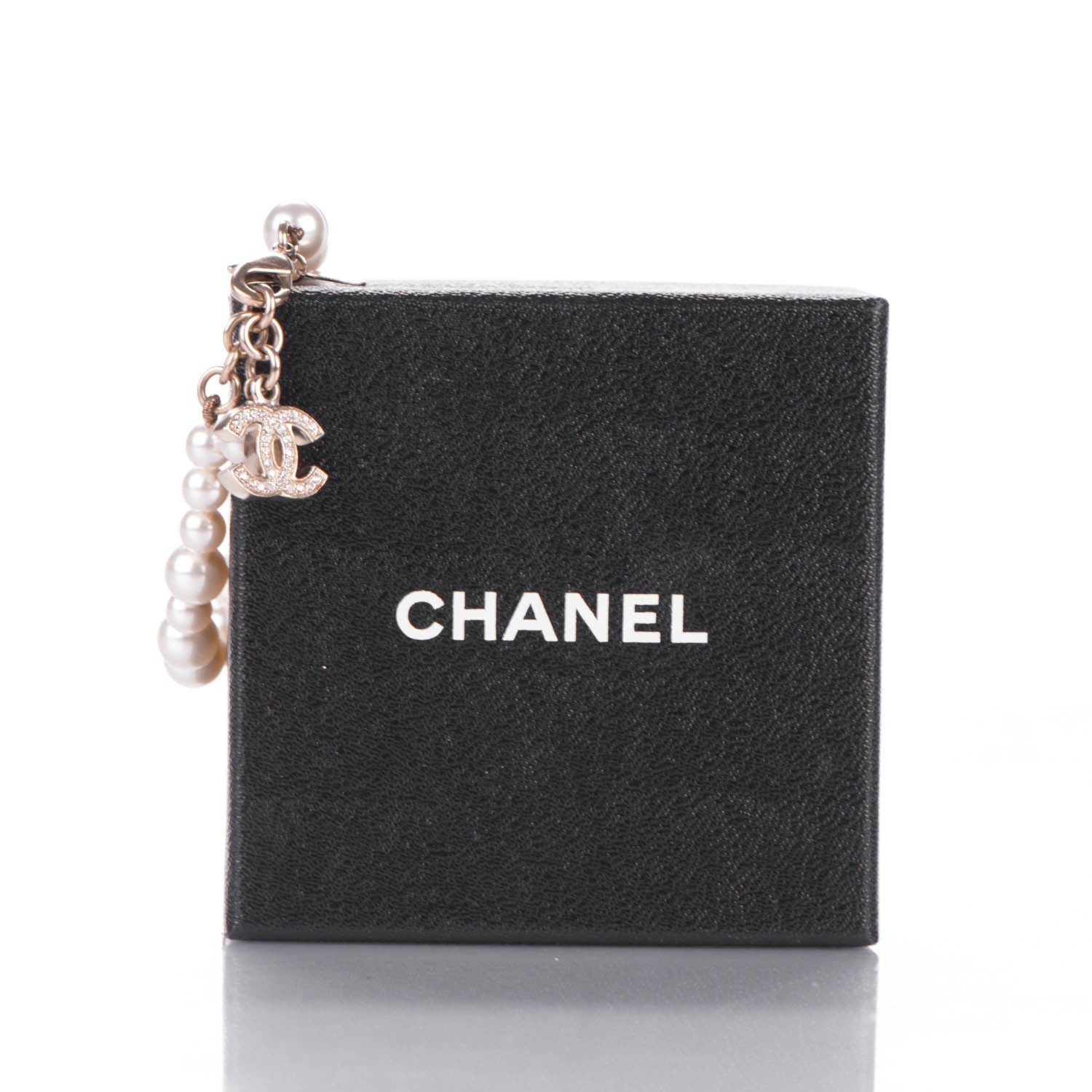 Chanel Crystal Pearl CC Bracelet Gold 6 of 6