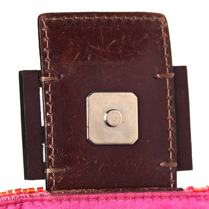 Fendi Beaded Baguette Red Pink 19 of 21