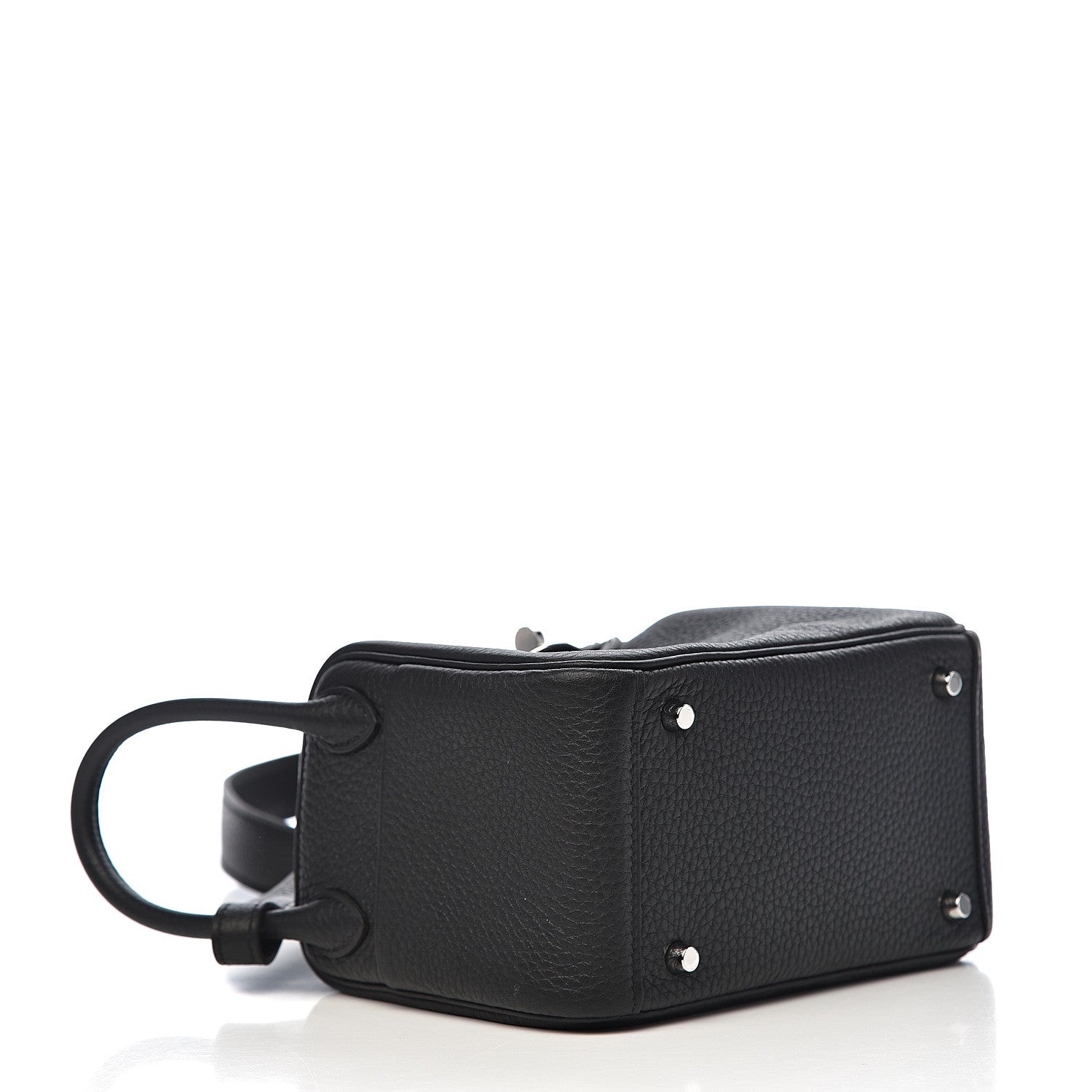 Hermes Taurillon Clemence Mini Lindy 20 Black 4 of 10
