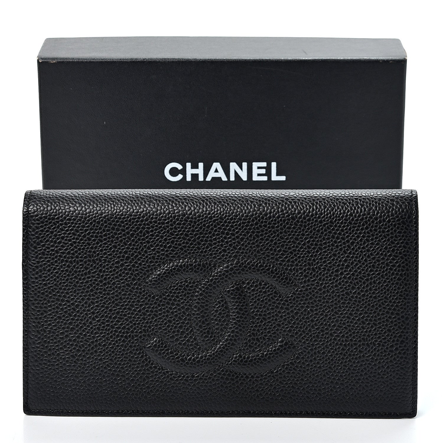 Chanel Caviar Timeless CC Yen Wallet Black 10 of 10