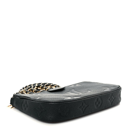 Louis Vuitton Empreinte Monogram Giant Multi Pochette Accessories Mini Pochette Black 4 of 9
