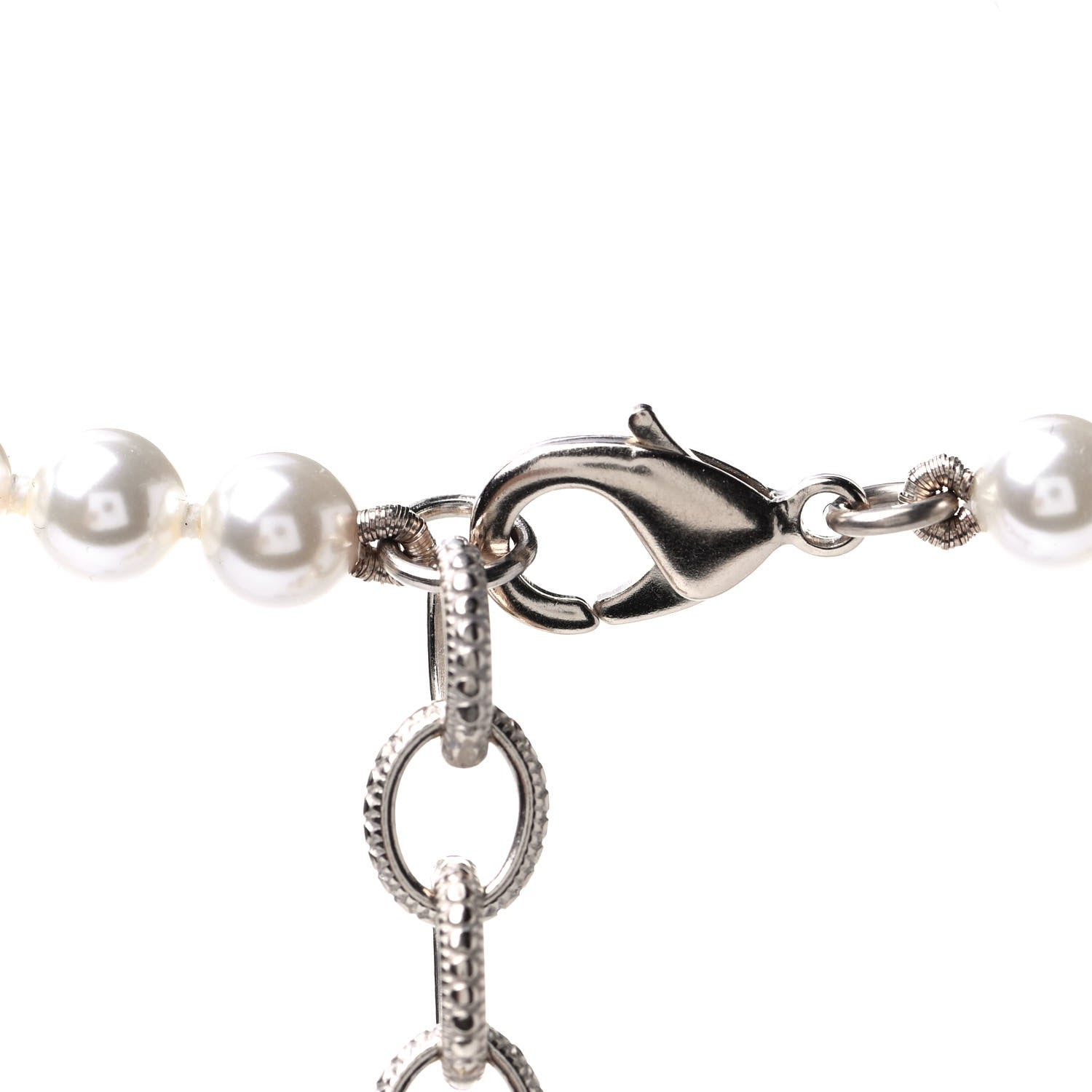 Chanel Pearl CC 100th Anniversary Necklace Light Gold 3 of 4