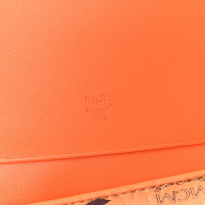 MCM Visetos Tri-Fold Wallet Cognac Orange 9 of 10