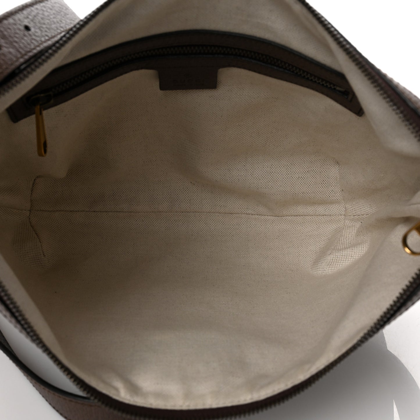 GG Supreme Monogram Web Small Ophidia Half Moon Hobo Brown