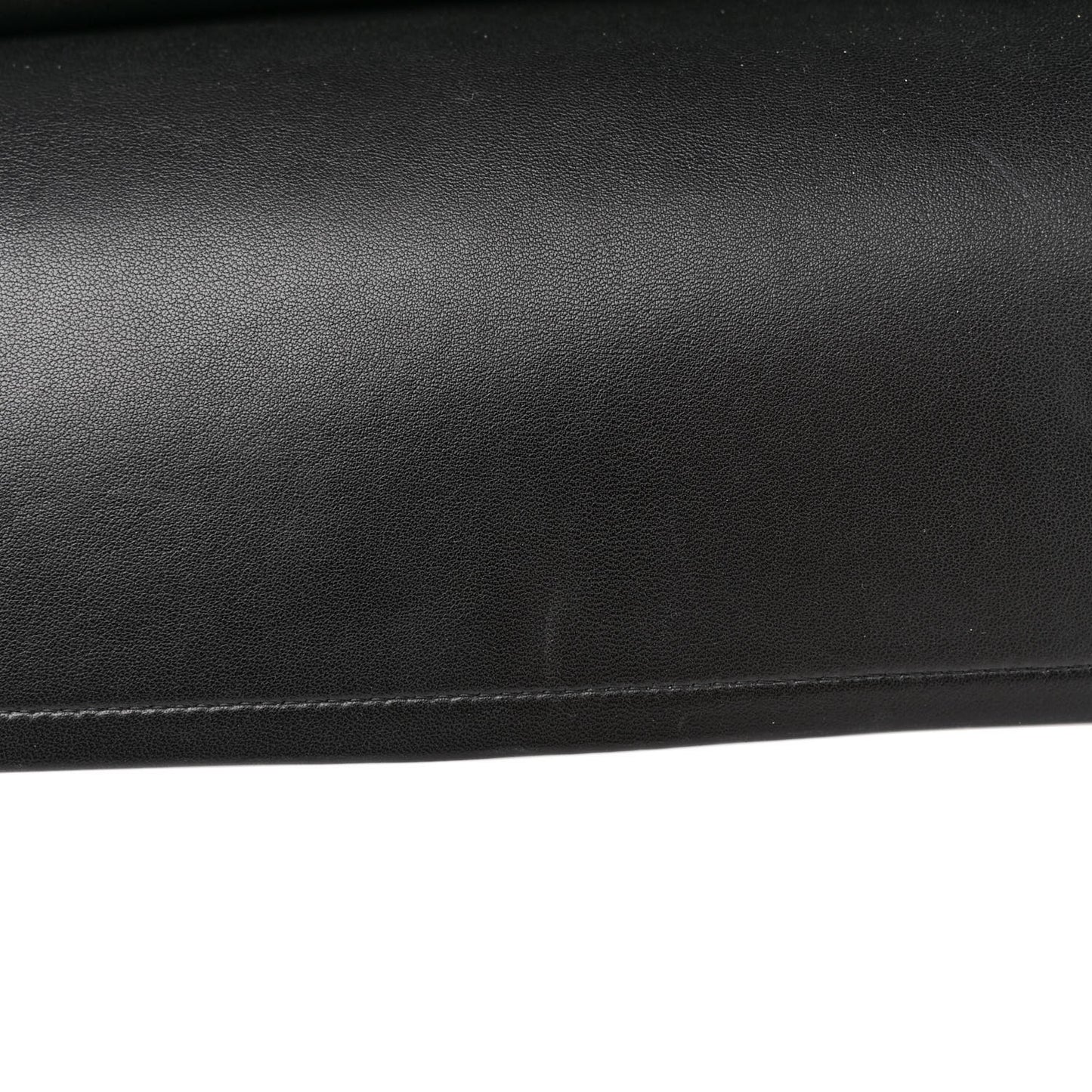 Lambskin Quilted Jumbo Double Flap Black