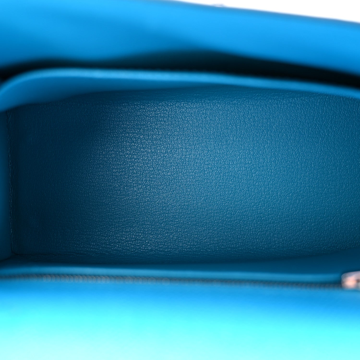 Hermes Epsom Kelly Sellier 25 Bleu Frida 5 of 11
