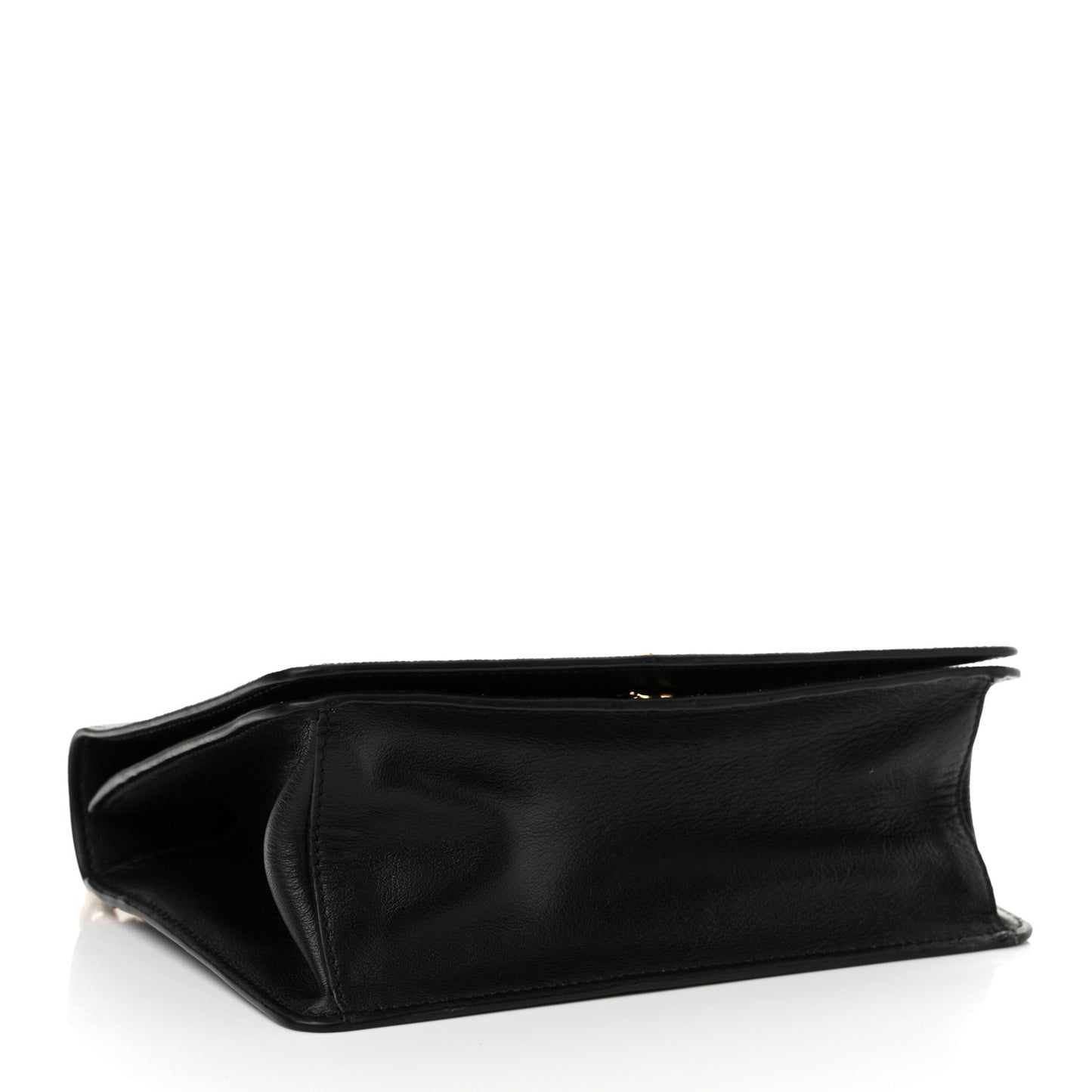 Saffiano Chain Shoulder Bag Black