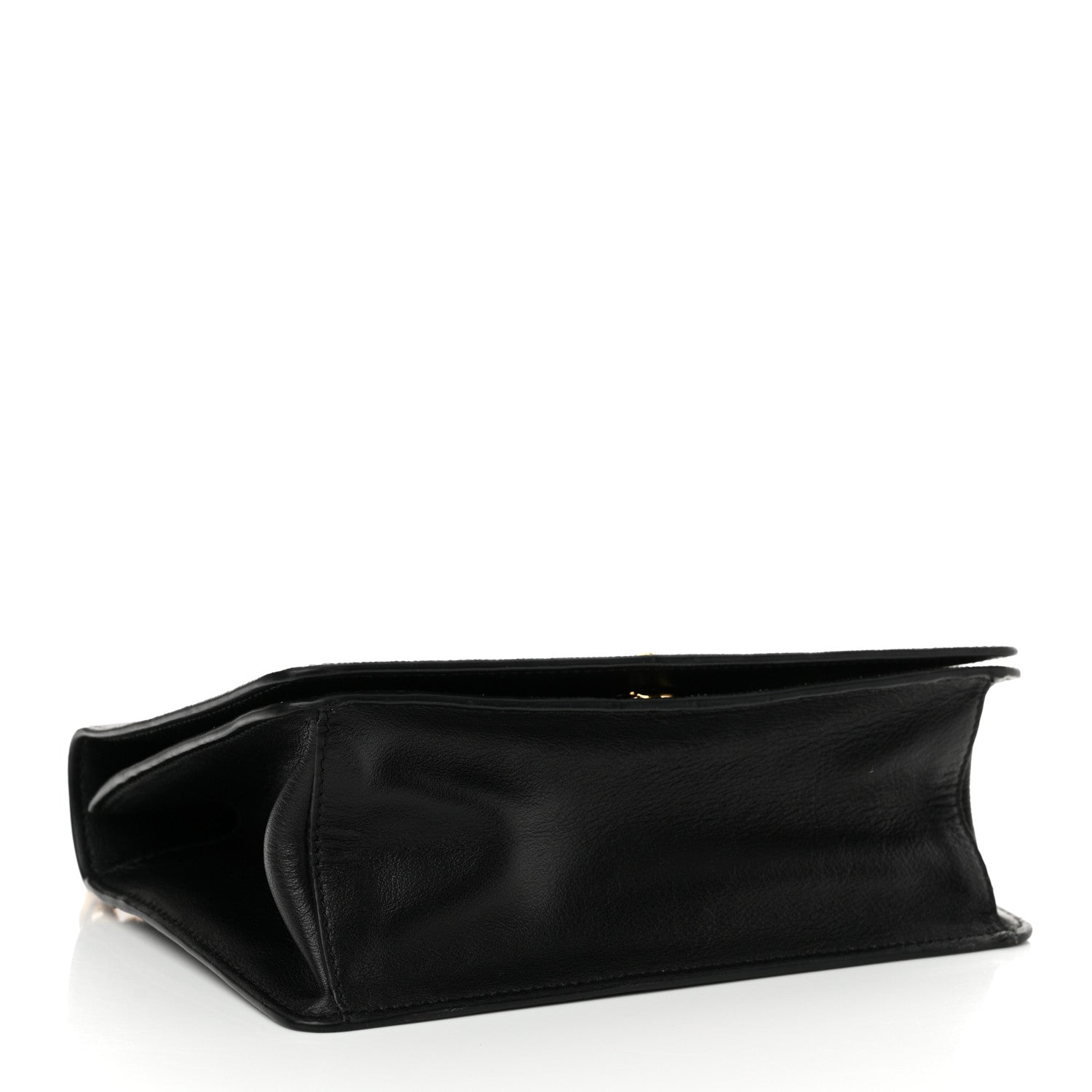 Prada Saffiano Chain Shoulder Bag Black 4 of 11