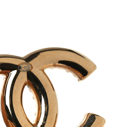 Chanel Pearl Crystal CC Earrings Gold 4 of 5