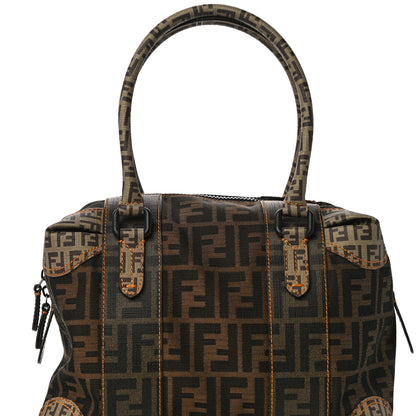 Fendi Zucca Zucchino Mixed Media Small B Mix Tote Tobacco 10 of 10
