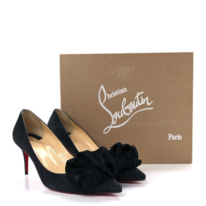 Christian Louboutin Veau Velours Anemosea 554 70 Pumps 39 Marine 10 of 10