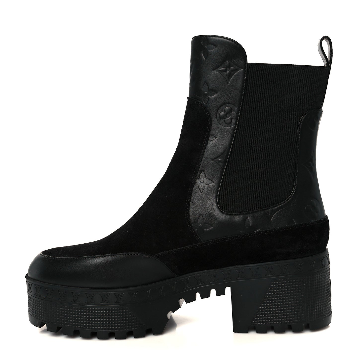 Suede Laureate Platform Chelsea Boot 41 Black