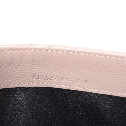 Saint Laurent Grain De Poudre Matelasse Chevron Monogram Flap Wallet Pale Pink 8 of 9