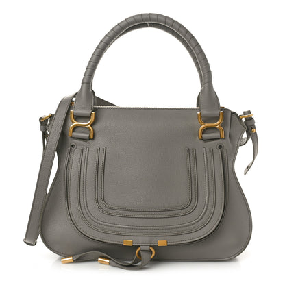 Chloe Calfskin Small Marcie Satchel Cashmere Grey 1 of 10