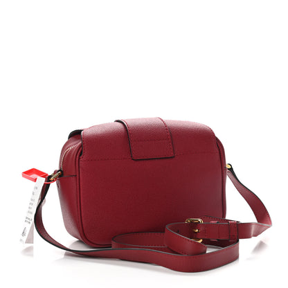 Burberry Soft Grain Calfskin Small Buckle Zip Bag Red 3 of 9