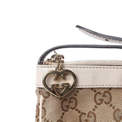 Gucci Monogram GG Heart Charm Crossbody Pochette White 11 of 11
