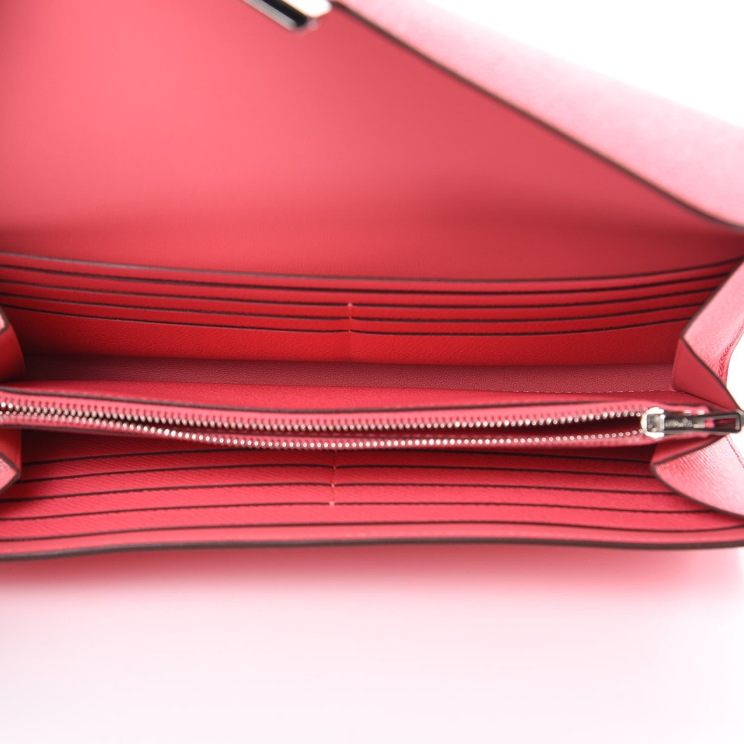 Hermes Epsom Constance Long Wallet Rose Azalee 5 of 10