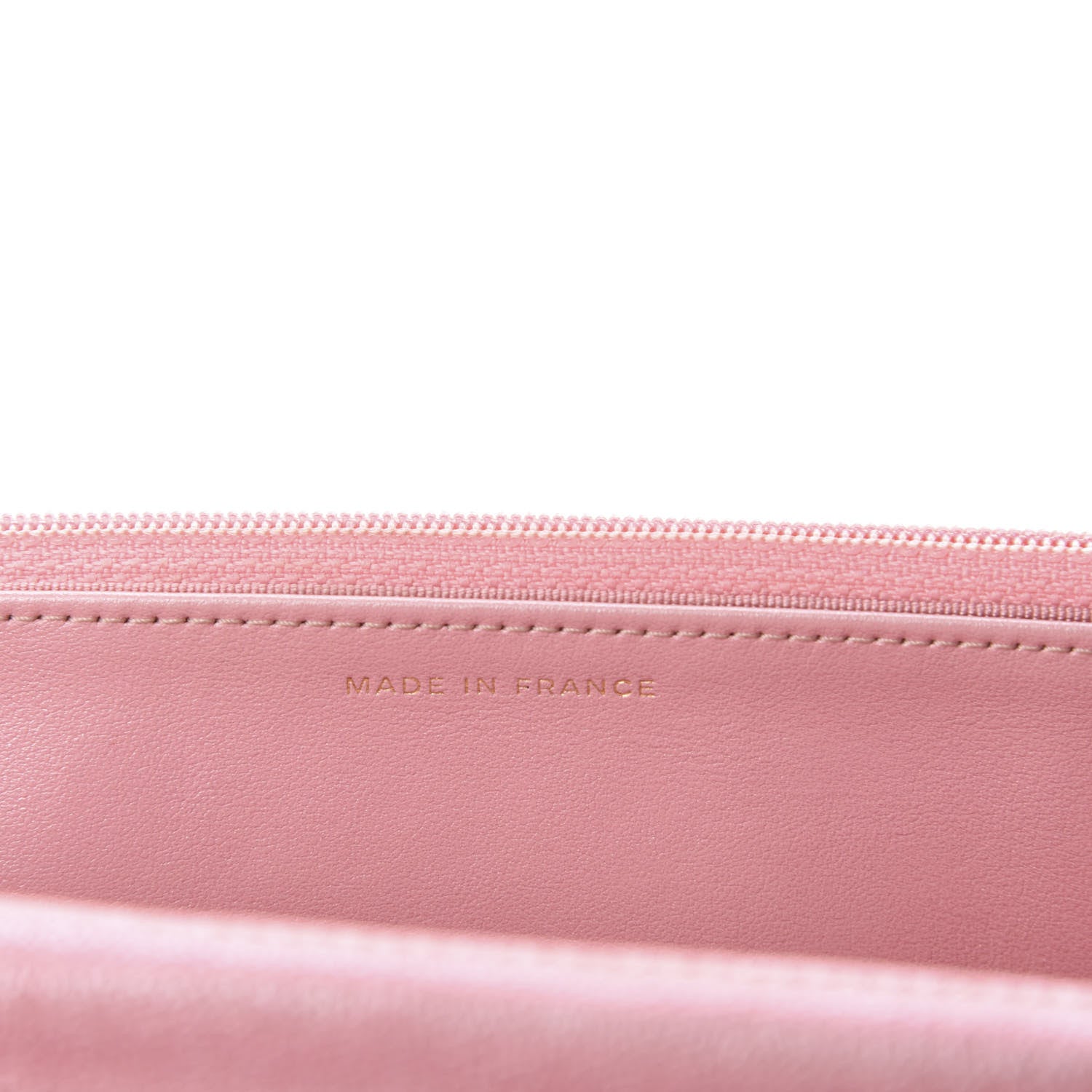 Chanel Iridescent Caviar Quilted Wallet on Chain WOC Rose Pink 9 of 12