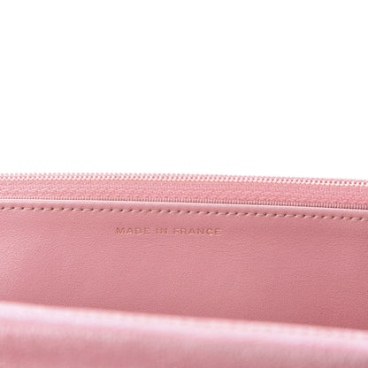 Chanel Iridescent Caviar Quilted Wallet on Chain WOC Rose Pink 9 of 12