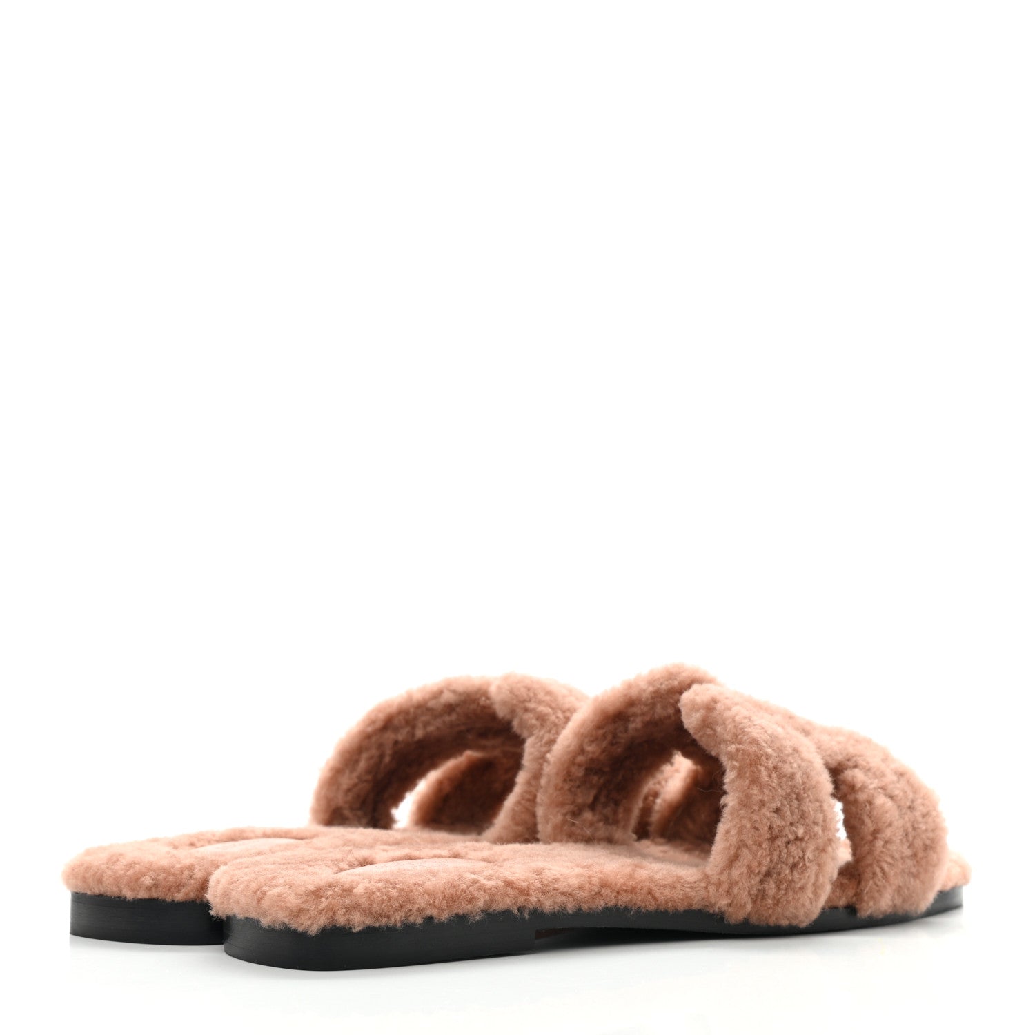 Hermes Woolskin Oran Sandals 41 Rose Aube 4 of 8