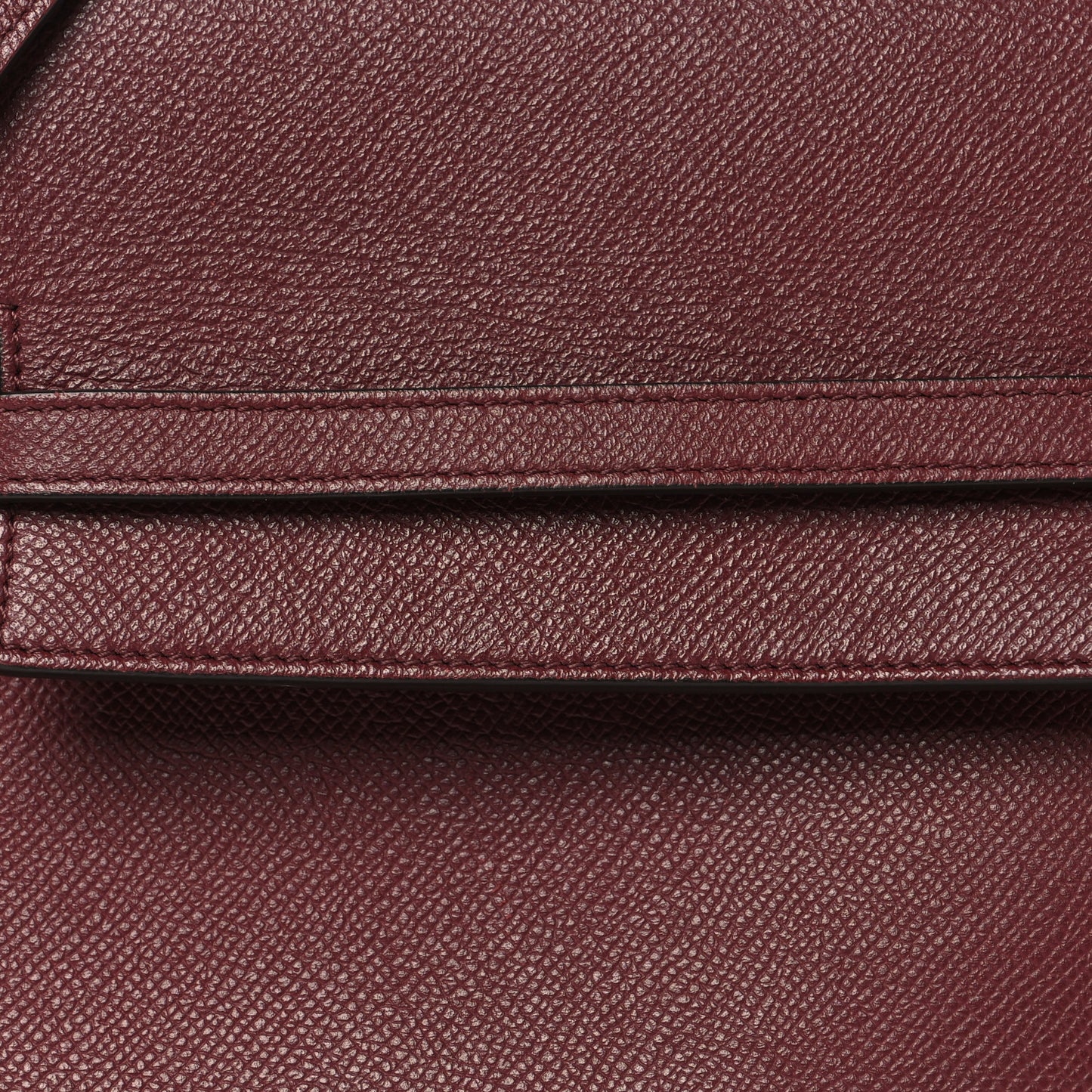Grained Calfskin Micro Belt Bag Plum
