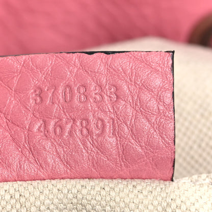 Gucci Cellarius Calfskin Medium Bamboo Backpack Glossy Pink 7 of 10