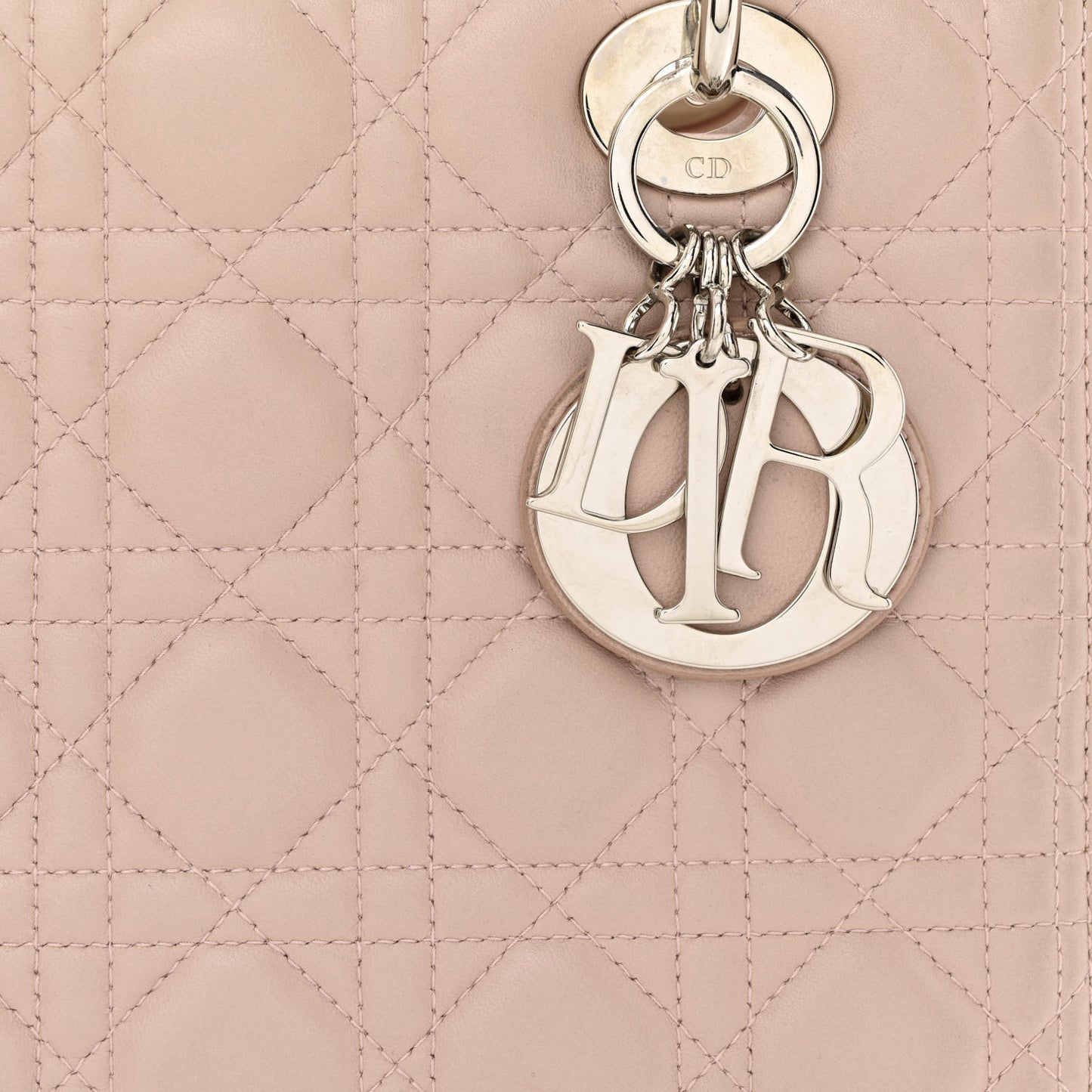 Lambskin Cannage Medium Lady Dior Light Pink