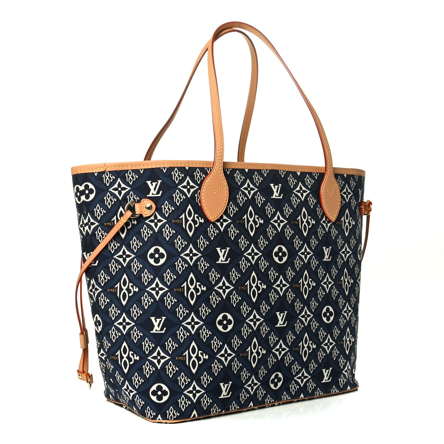 Louis Vuitton Jacquard Since 1854 Neverfull MM Blue 2 of 6