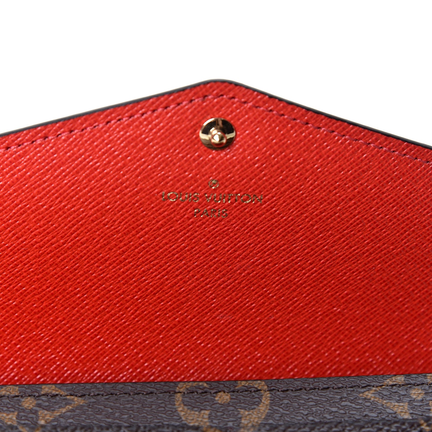 Monogram Sarah Wallet NM Coquelicot