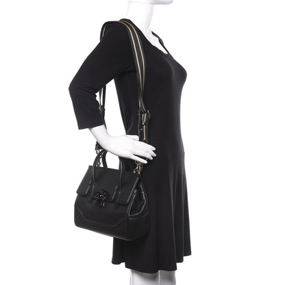 Versace Calfskin Medium Palazzo Empire Bag Black 2 of 14