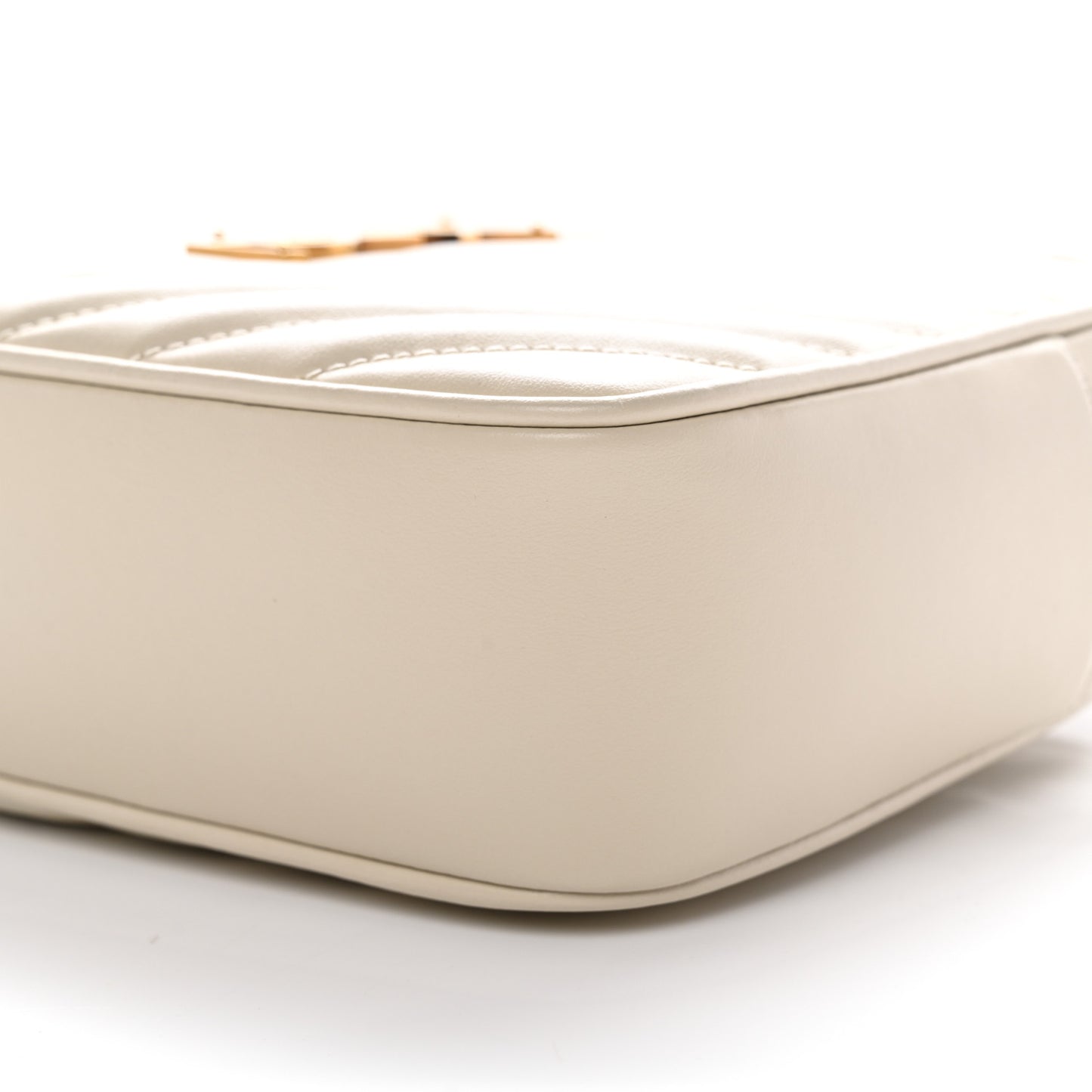 Calfskin Matelasse Monogram Lou Camera Bag Crema Soft