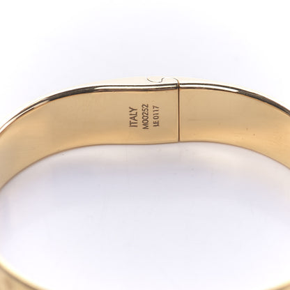 Louis Vuitton Brass Monogram Nanogram Cuff M Gold 7 of 8