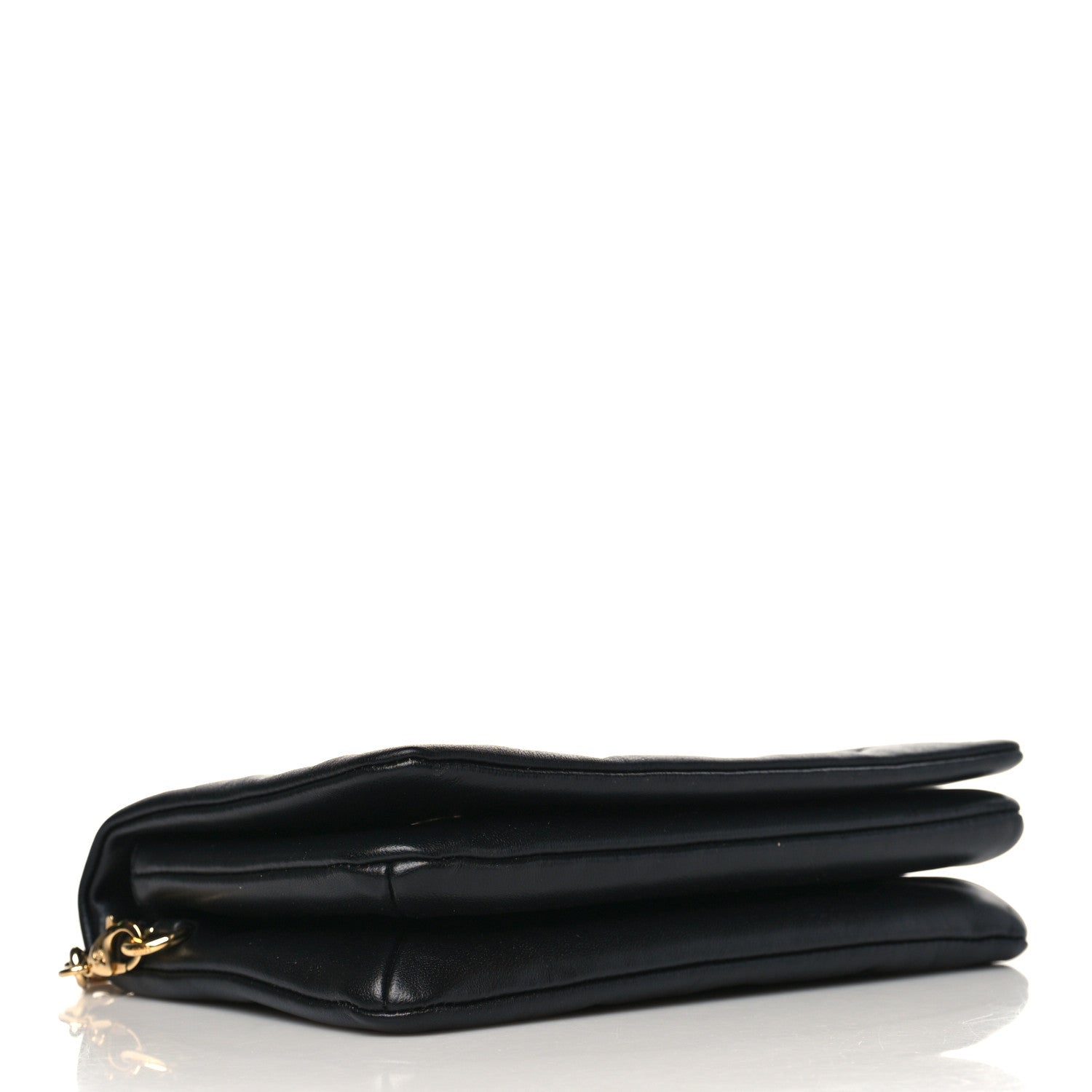 Louis Vuitton Lambskin Embossed Monogram Pochette Coussin Black 4 of 8