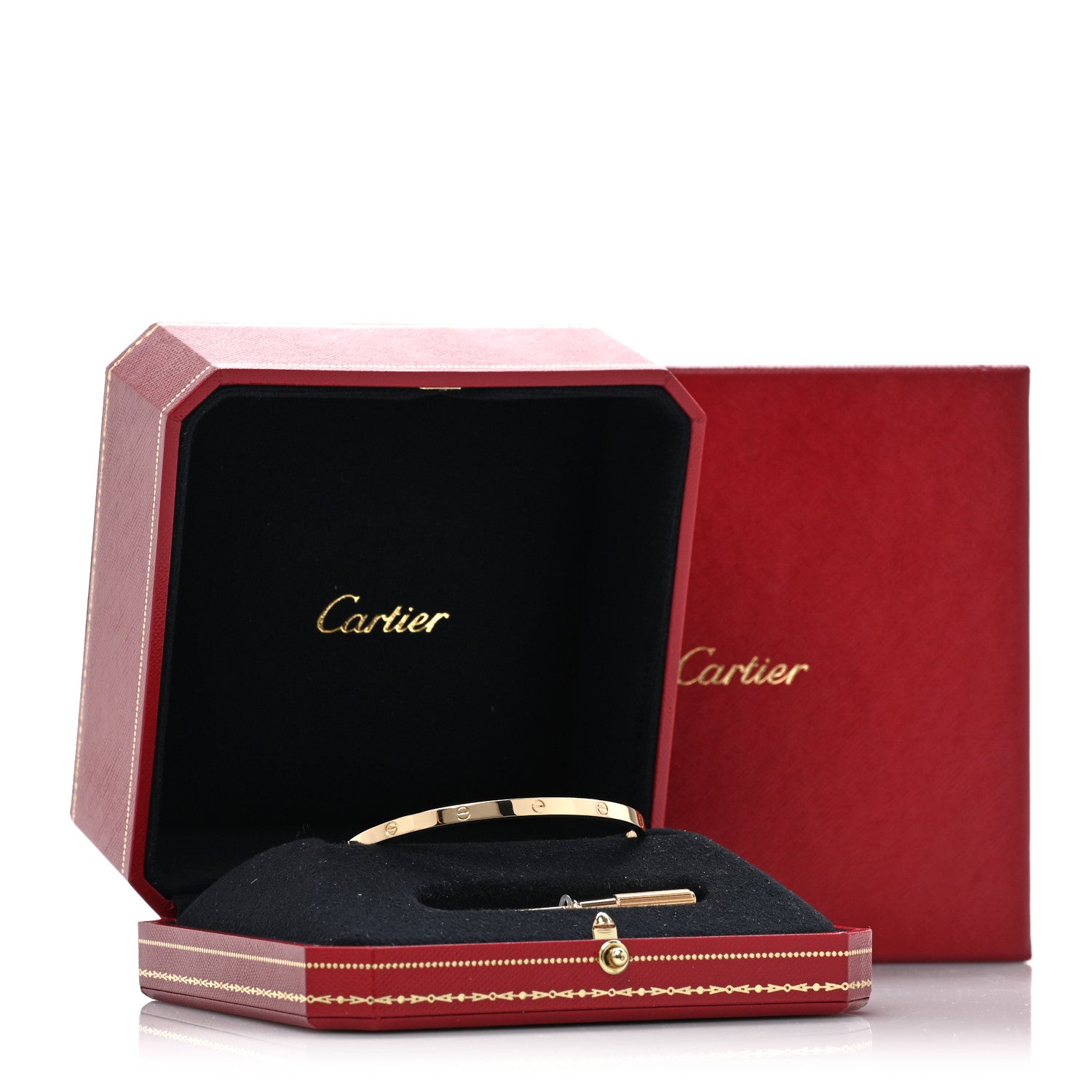 Cartier 18K Yellow Gold Small LOVE Bracelet 18 7 of 7