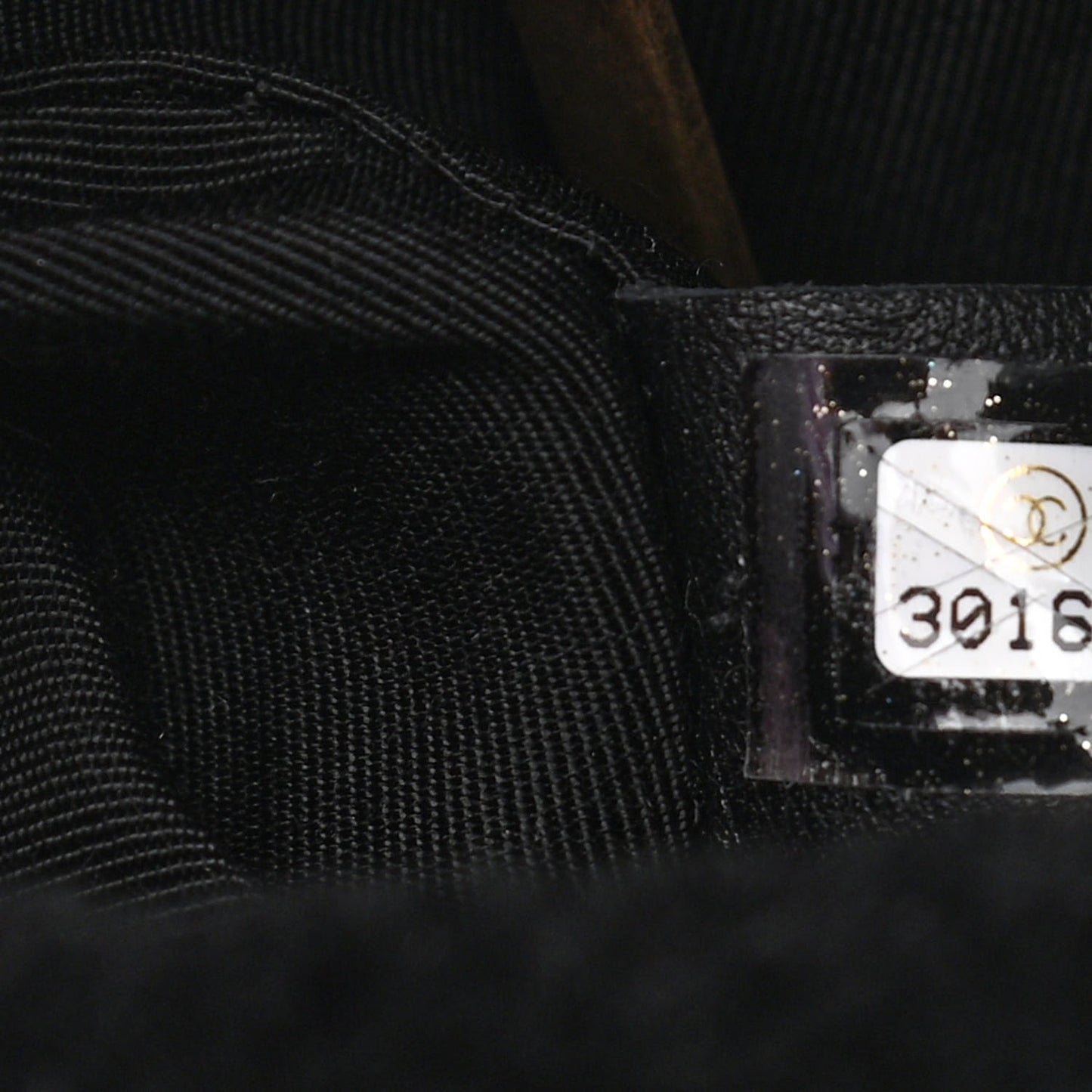 Shearling Quilted Single Flap Black