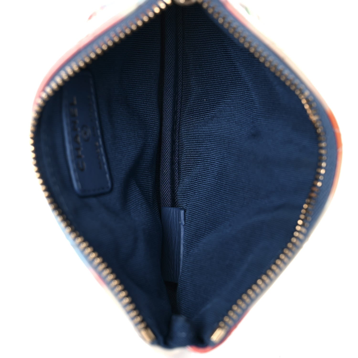 Chanel Patent Calfskin Printed Quilted Small Cosmetic Case Multicolor 5 of 10