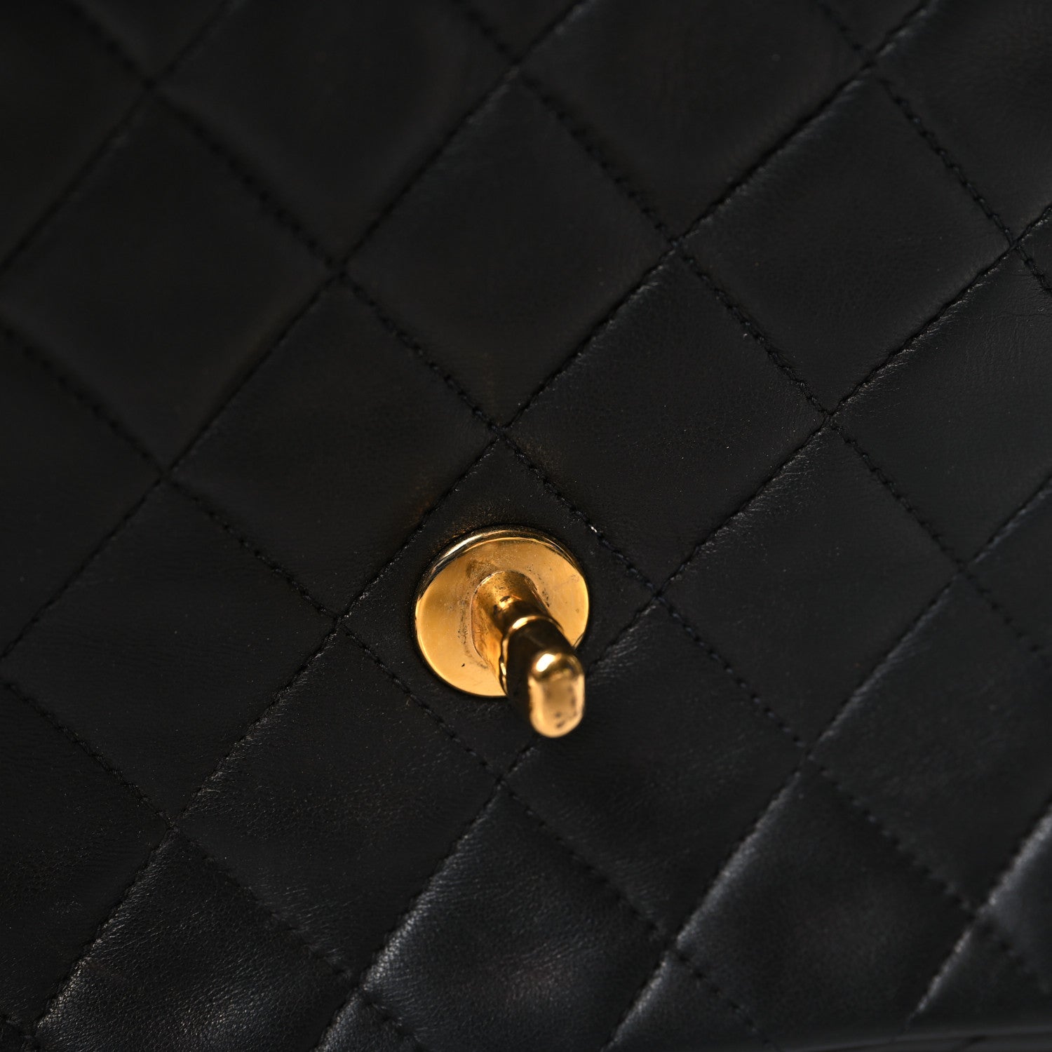 Chanel Lambskin Quilted Mini Square Flap Bag Black 12 of 16