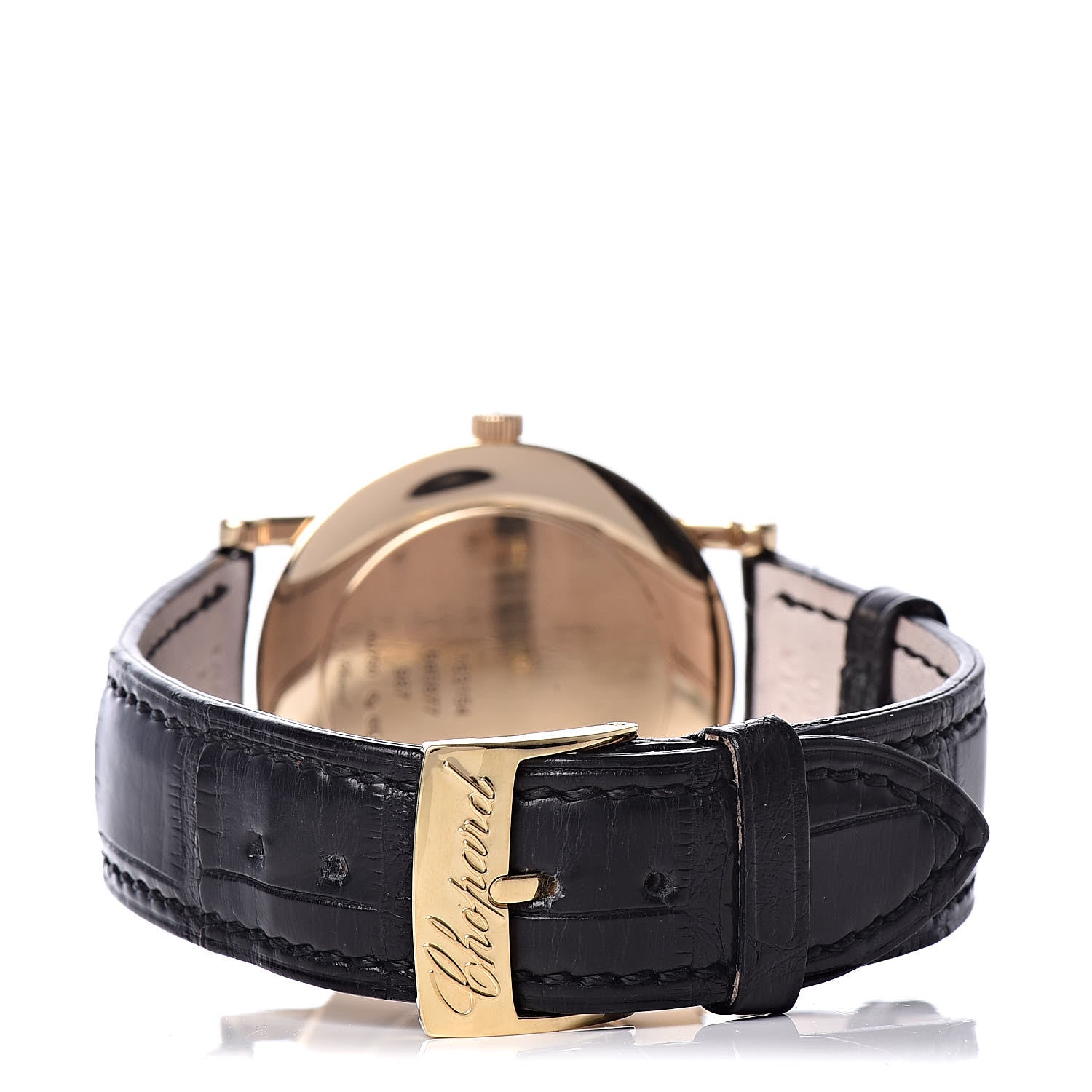 Chopard 18K Yellow Gold Alligator 34mm Classique Manual Winding Watch 4 of 9