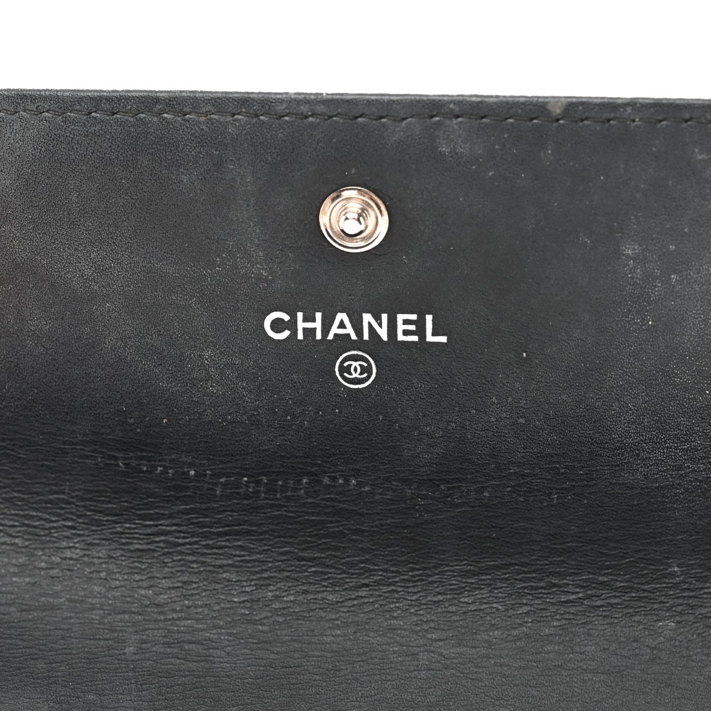 Caviar Timeless CC Large Gusset Flap Wallet Black