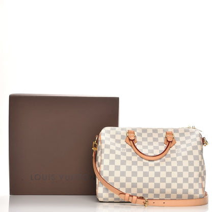 Louis Vuitton Damier Azur Speedy Bandouliere 30 10 of 10