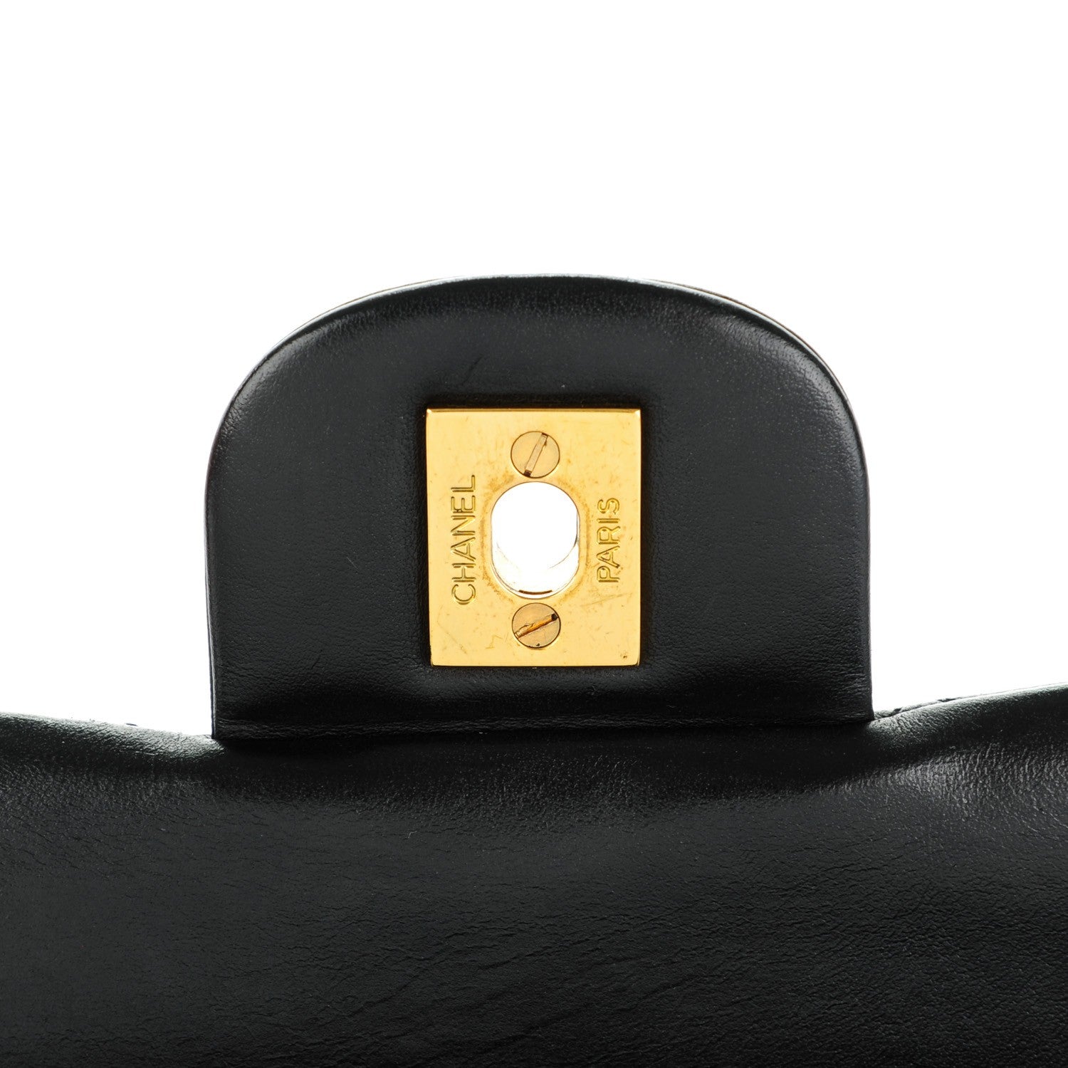 Chanel Lambskin Quilted Medium Double Flap Black 6 of 10