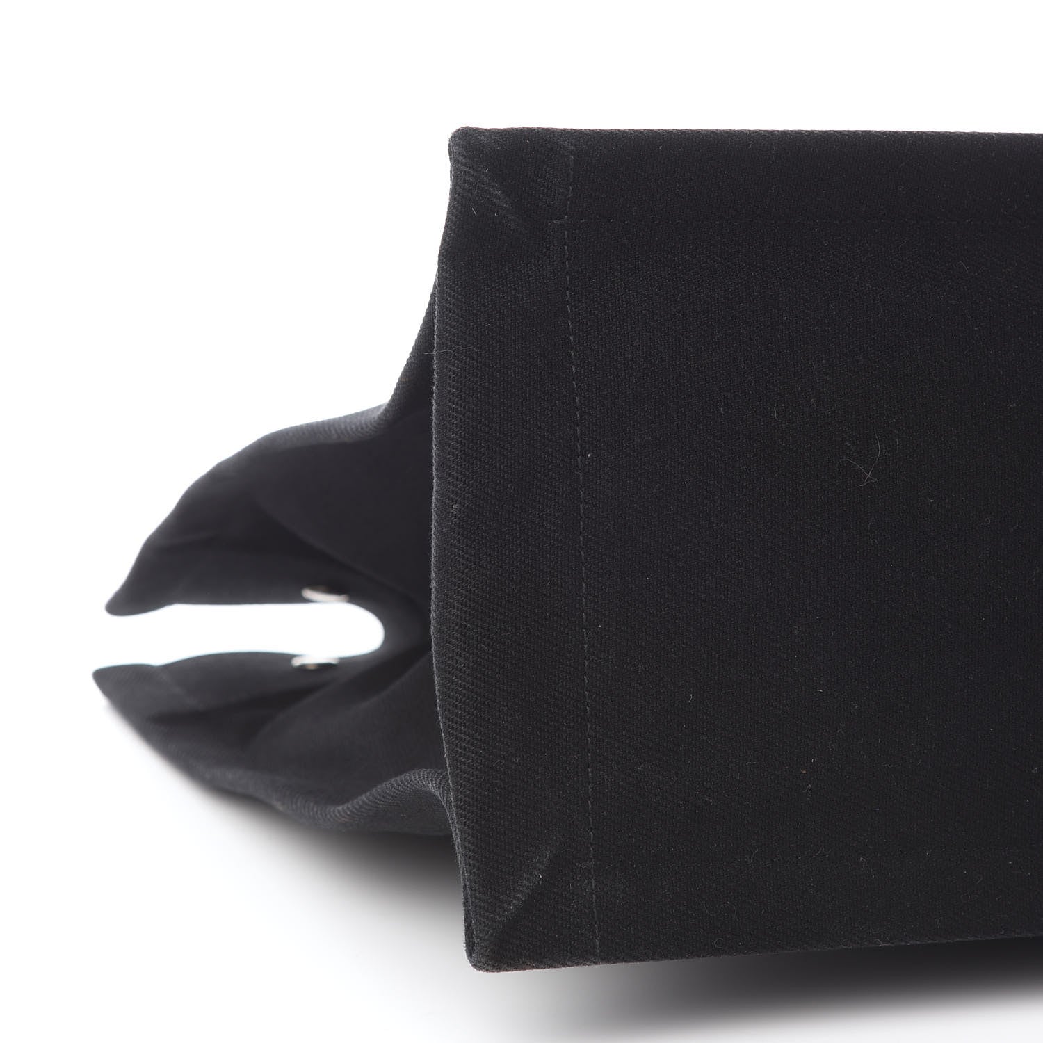 Saint Laurent Linen Calfskin Rive Gauche Tote Black 8 of 9