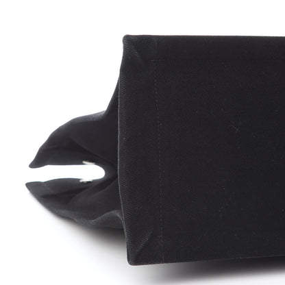 Saint Laurent Linen Calfskin Rive Gauche Tote Black 8 of 9