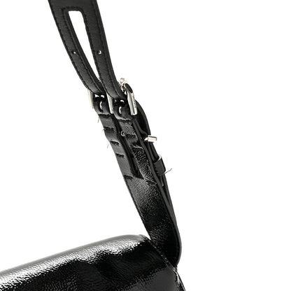 Givenchy Patent Calfskin Small P'tit Voyou Shoulder Bag Black 12 of 14