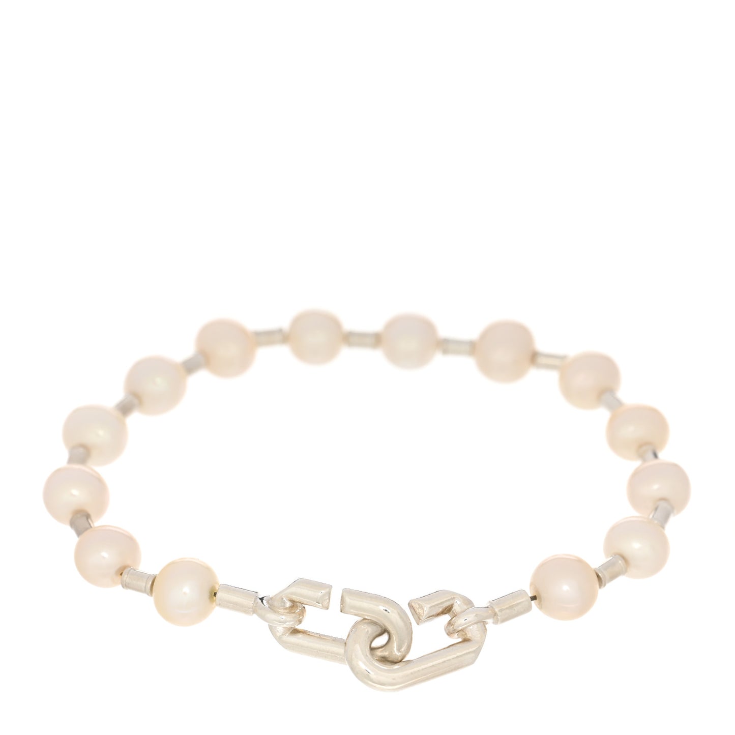 Sterling Silver Pearl 7-8mm HardWear Bracelet