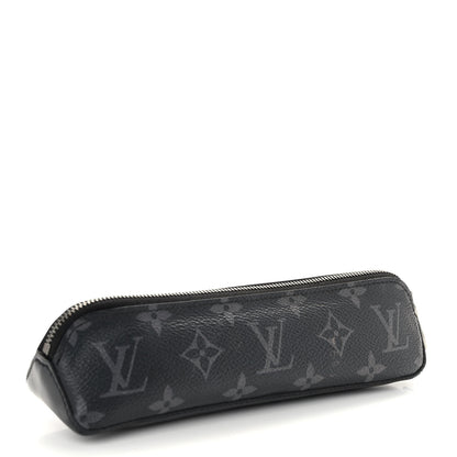 Louis Vuitton Monogram Eclipse Elizabeth Pencil Pouch Black 3 of 10