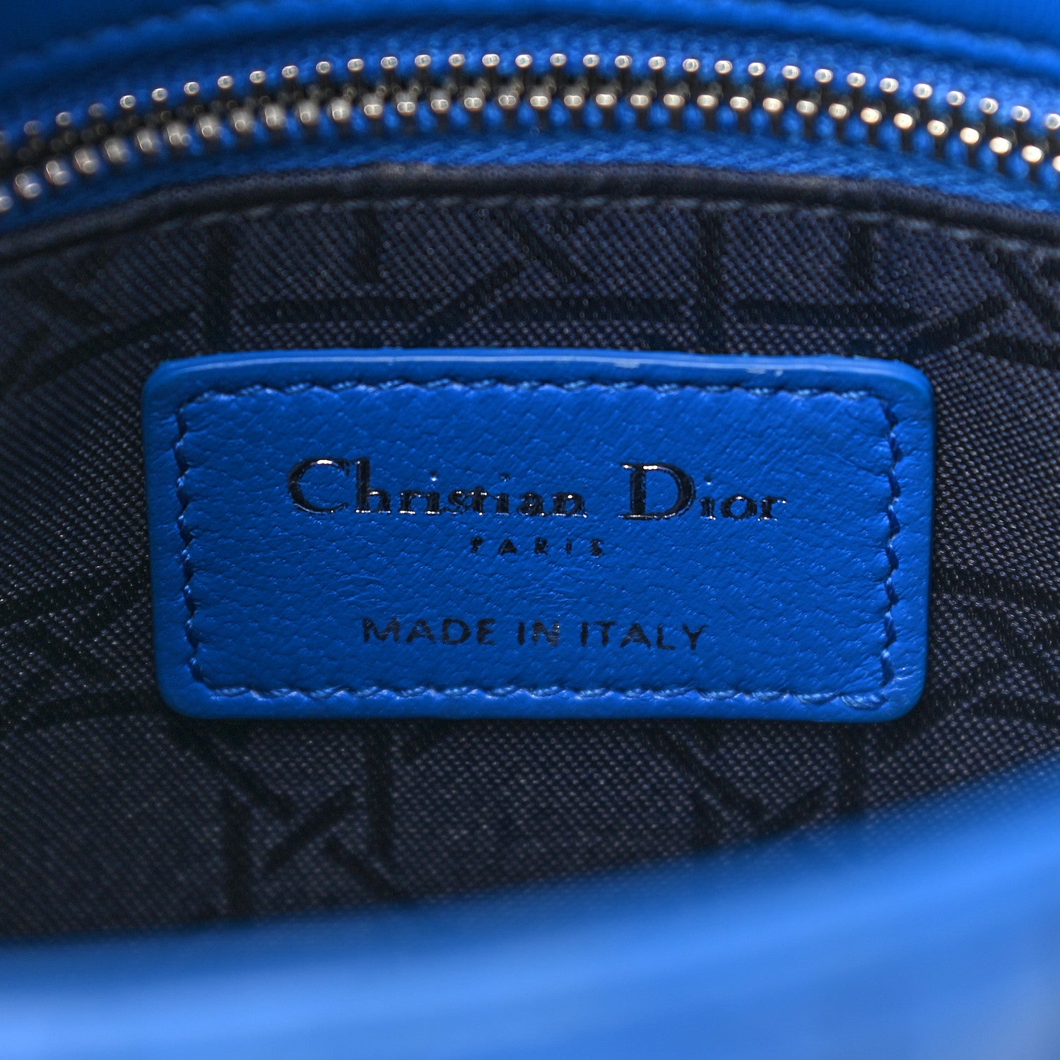 Christian Dior Lambskin Cannage Mini Lady Dior Blue 6 of 8